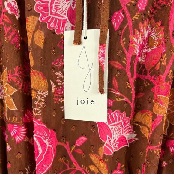 JOIE Long Sleeve Floral Blouse NWT in Size Small - Picture 3 of 4